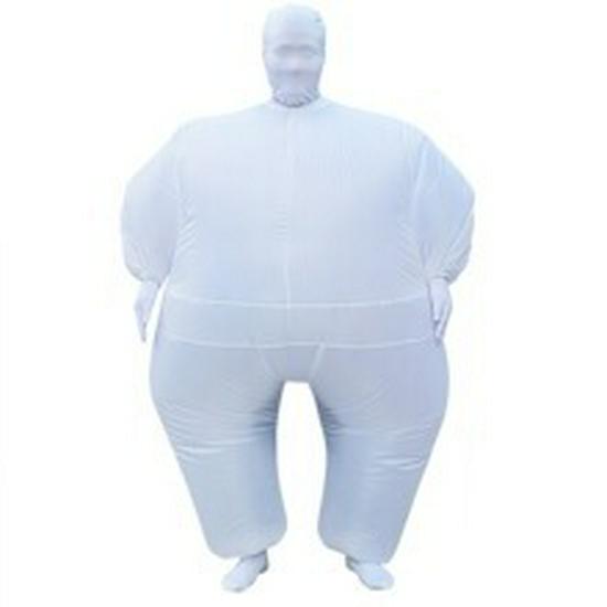 Adult Inflatable Costume for Christmas, Halloween Cosplay & Festivals - White Silicone Doll Outfit One Size