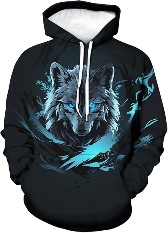 26 New Men's Clothing Popular Animal Printing Series 3D Printing Hoodie Children's Sweater Men's