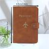 Leather Passport Holder Covers Case Waterproof Travel Credit Card Wallet Cute Passport Book for Women/Men Buckle Passport Cover