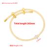 Adjustable Pull-Out Eight-Character Buckle Bracelet Metal Mesh Bracelet 3.5Mm Thick Multi-Color Work In Progress Hand Rope Vl469