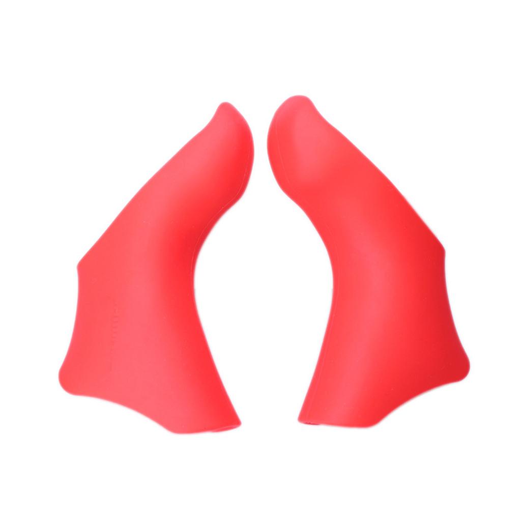 1 Pair Colorful Hood Cover for Road Bikes Brake Cover Protectors Hood Silicones Bikes Handlebars Grip Protectors Set
