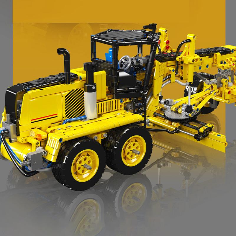 Mould King 19023 Ingeniería Neumática Motoniveladora GD655-6 Set de Bloques de Construcción Vehículo Técnico Ladrillos Juguetes Adultos Niños