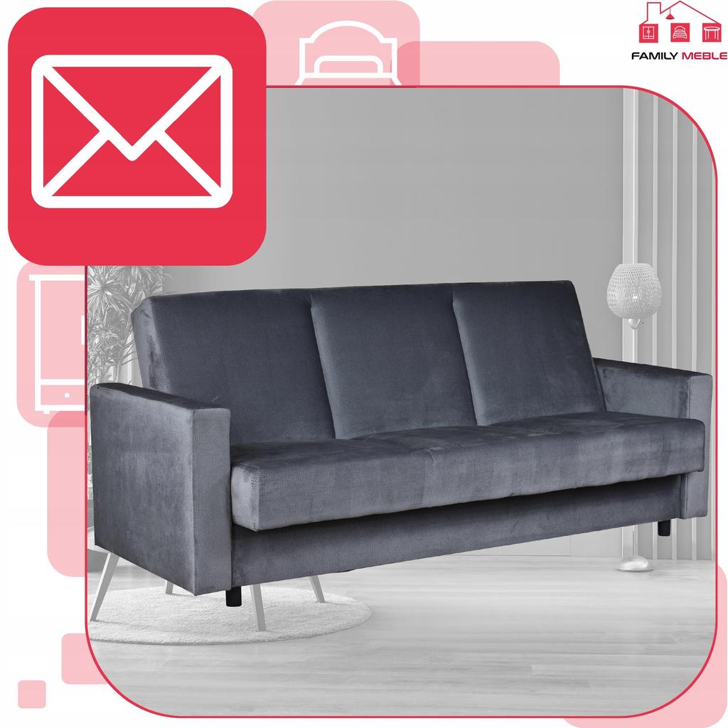 Sofa Sofa Alicja Sofa Bed Bonell Bed Family Furniture Graphite