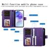 For Samsung Galaxy A55 5G Magnetic Leather Case Mobile Cover with Detachable Zipper Wallet Strap