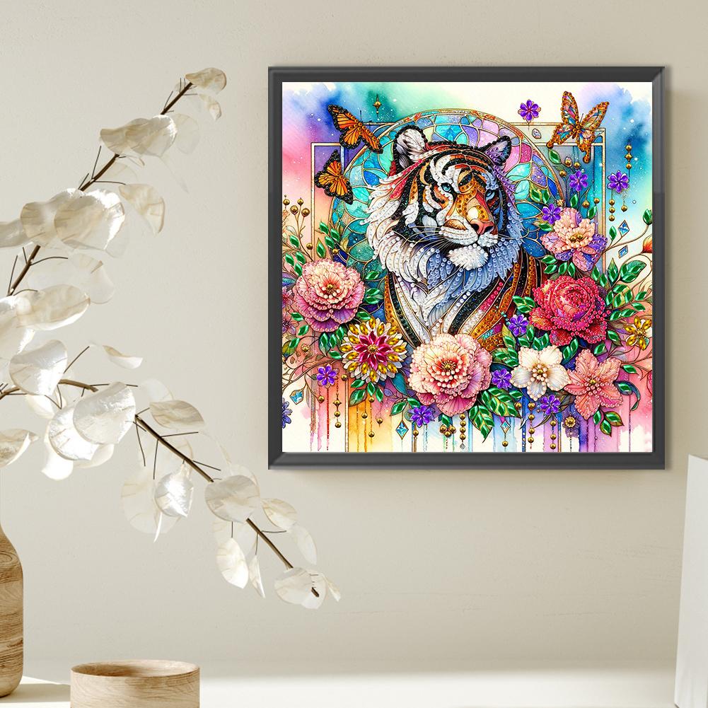 5D DIY Partial Special Shaped Drill Diamond Painting Kit Flower Animal Decor