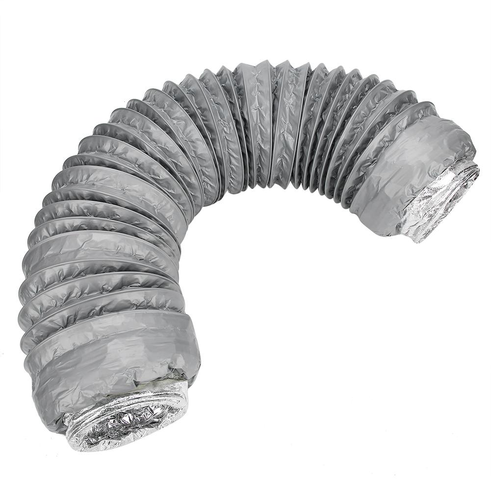 1m Aluminum Foil Flexible Ducting Exhaust Hose Kitchen Ventilation Insulation Noise Reduction