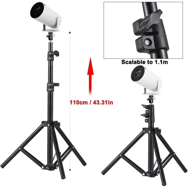 Universal 110cm Portable Bracket Tripod Stand For Magcubic HY300 Pro HY320 Mini Projector Mount DITONG Adjustable Support