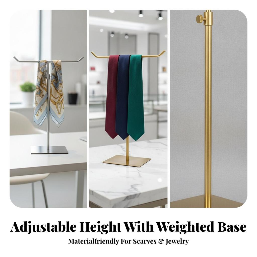 Countertop Scarf Display Stand Vertical Freestanding Stable
