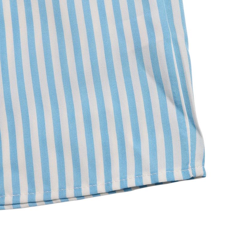 2026 Summer Resort Striped Cross-Backless Jumpsuit