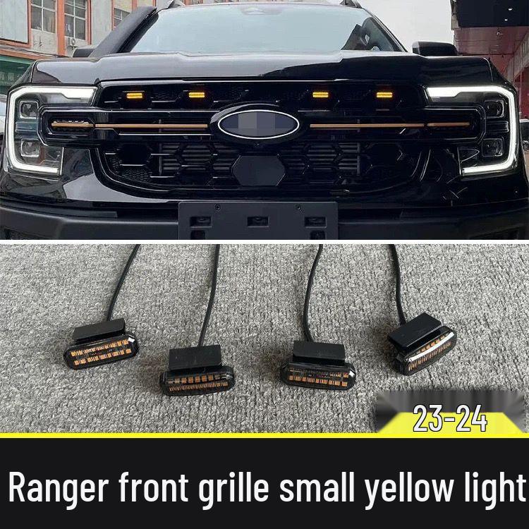 Universal LED Daytime Running Lights for Off-road Vehicles, Pickup Trucks, and SUVs - High Brightness, Small Yellow Grille Lights