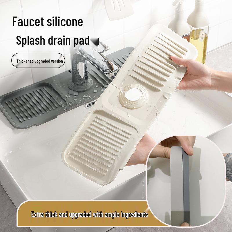 Non-slip Kitchen Sink Faucet Splash Guard & Anti-mildew Drying Mat
