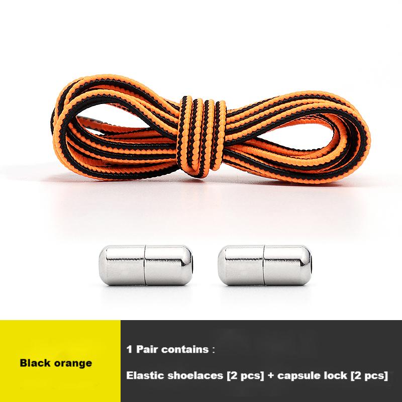 Colourful No Tie Shoe laces Round Shoelaces for Sneakers Elastic Laces without ties Kids Adult Quick Shoe lace Rubber Bands