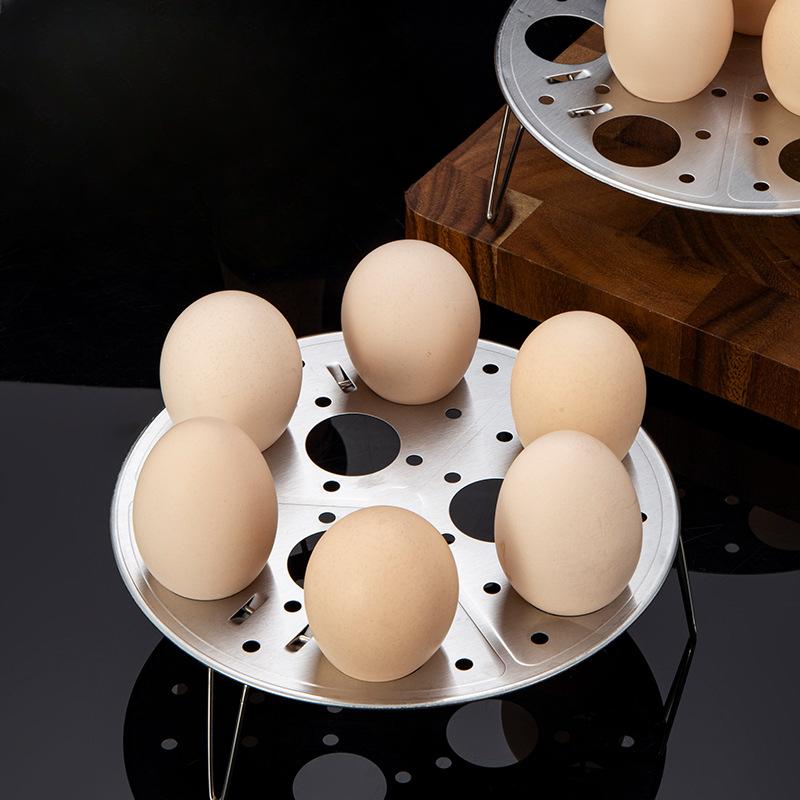 Stainless Steel Egg Steaming Rack, Multi-functional Foldable Universal Steaming Rack, Pressure Cooker Steaming Tray