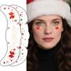 Christmas Face Tattoo Stickers Bells Bow Hearts Stars Ribbons Freckles Temporary Tattoo Stickers for Festival Party