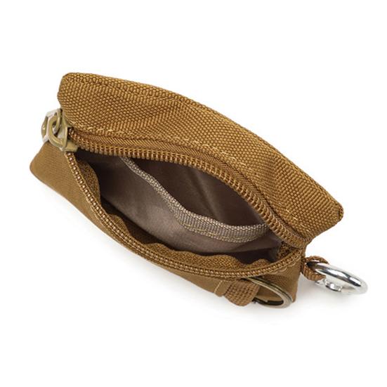 Tactical Keychain Pouch Zippered Coin Purse Military Mini Size Belt Gear EDC Pocket