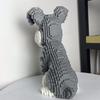 Kannte Gebaut Schnauzer Hund Modell Micro Mini Bausteine Spielzeug Perfektes Spielzeug für Haustierliebhaber Schönes Ausstellungsstück Dackel Haustier