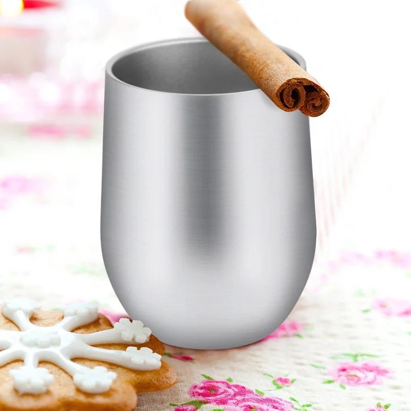 Weinglas Tumbler 12oz doppelwandiger Vakuum-Tumbler für Kaffee, Wein, Cocktails