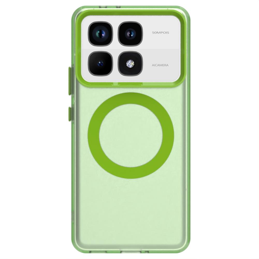 Case for Magsafe Magnetic Back Case for Xiaomi 14T Pro 14 T 14Tpro Mi 14T POCO F6 M6 Plus X6 Pro Candy Color Soft Silicone Protection Shell