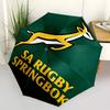 Rugby Springboks Automatic Opening and Closing, 8 Rib Structure Portable Umbrella, Suitable for Men and Women In All Seasons Perfect Gift F