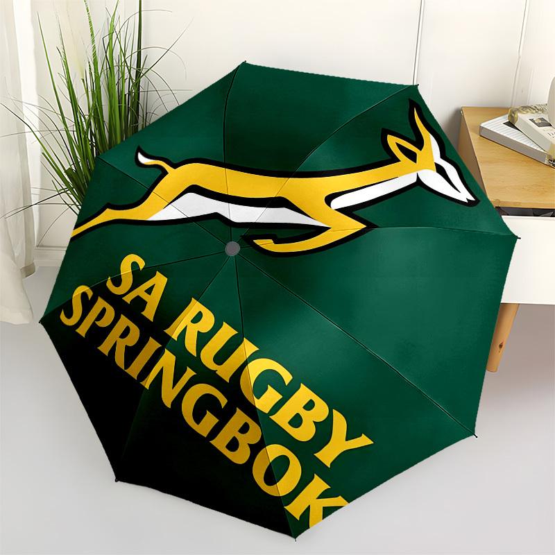 

Rugby Springboks Automatic Opening and Closing, 8 rib Structure Portable Umbrella, Suitable for Men and Women in All Seasons Perfect Gift f