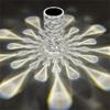 LED elmas kristal masa lambası su damlası projektör 3/16 renkli dokunmatik ayarlanabilir romantik elmas atmosfer ışığı USB dokunmatik gece lambası ev dekorasyon