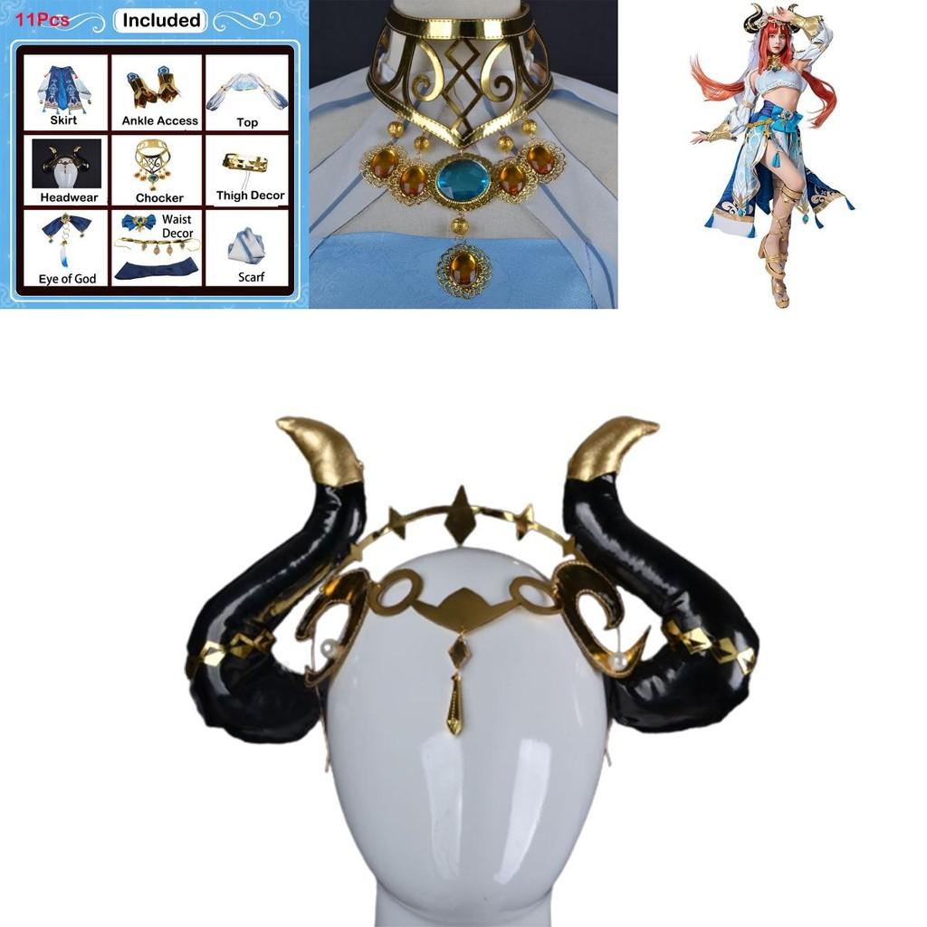 Elastic And Lightweight Genshin Impact Nilou Cosplay Costume For Party And Role Play