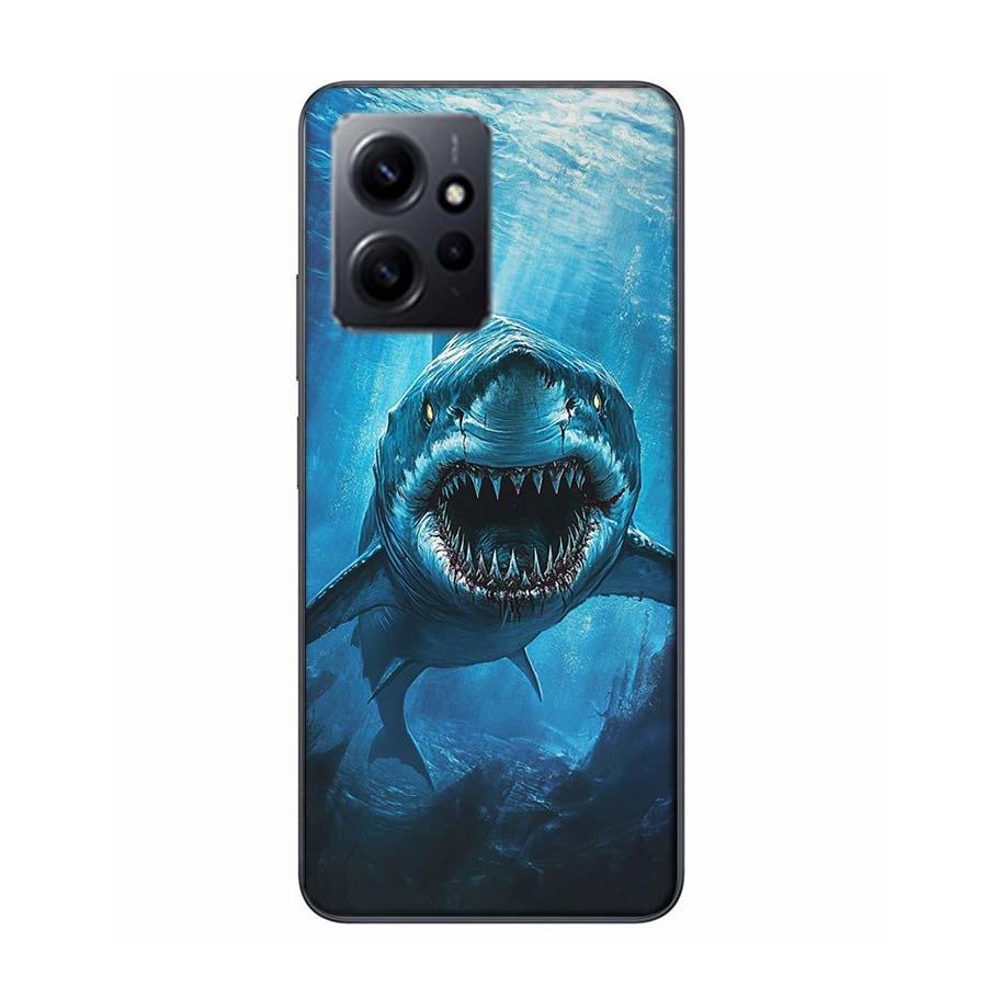 The Mouth of the Deep Sea Evil Shark Phone Case For Redmi 12 13C 12C 15C 9 10 10C Note 13 Pro Plus 14 15 Pro 9T 9C 9A TPU Soft C