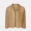 Pleats Me Mesh Open Collar Cardigan Epcdm126008