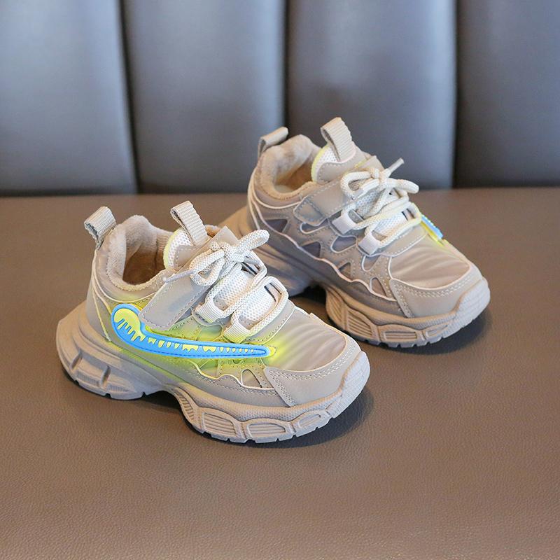 

Новая детская модная повседневная дышащая обувь для четырех сезонов, детская спортивная обувь для бега, трендовые удобные кроссовки для мальчиков и девочек