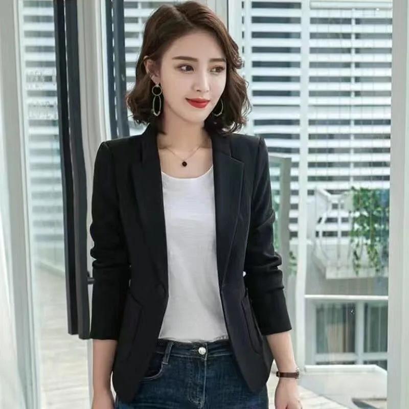 Dámské sako nadměrné velikosti Korejský ležérní oblek