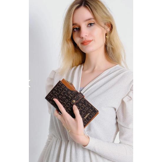 Women's Brown Tan Wallet