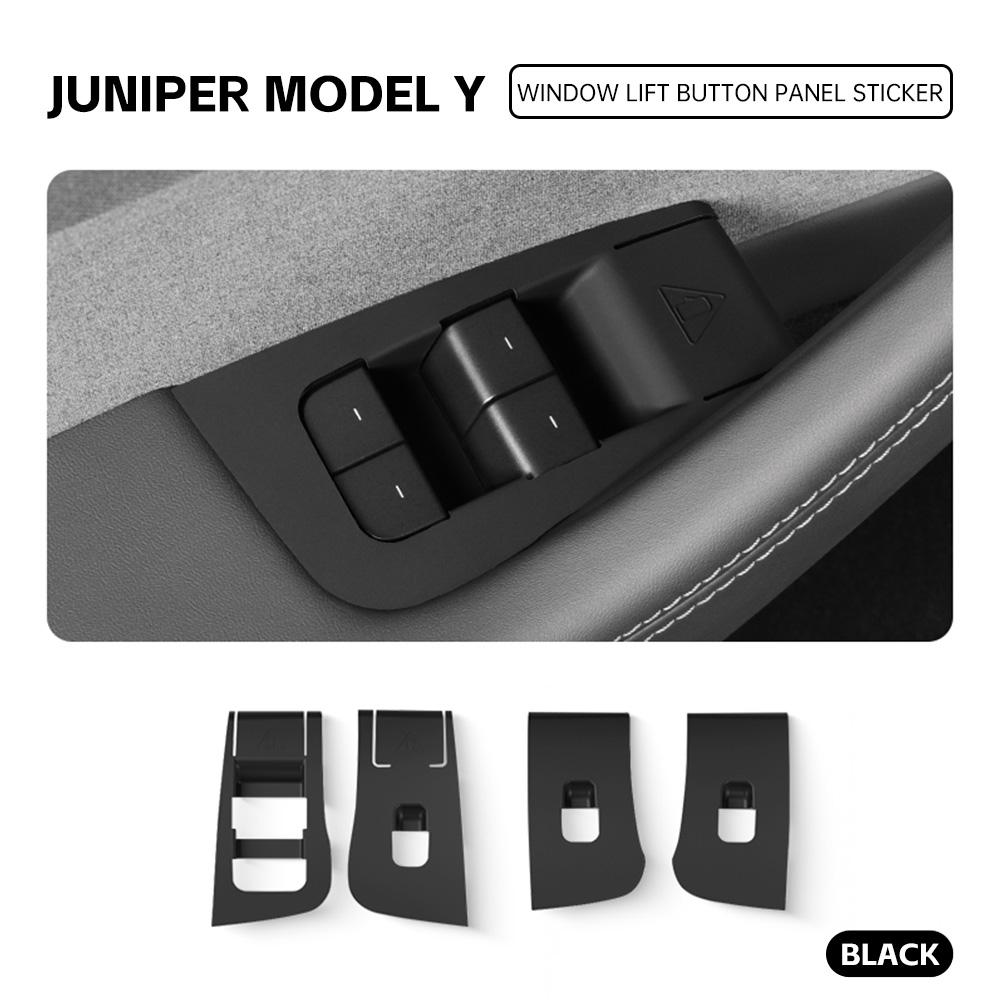 For Tesla Model Y Juniper 2026-2026  LHD Window Lift Switch Guard Plate  Lifting Control Decorative Cover Interior Accessories