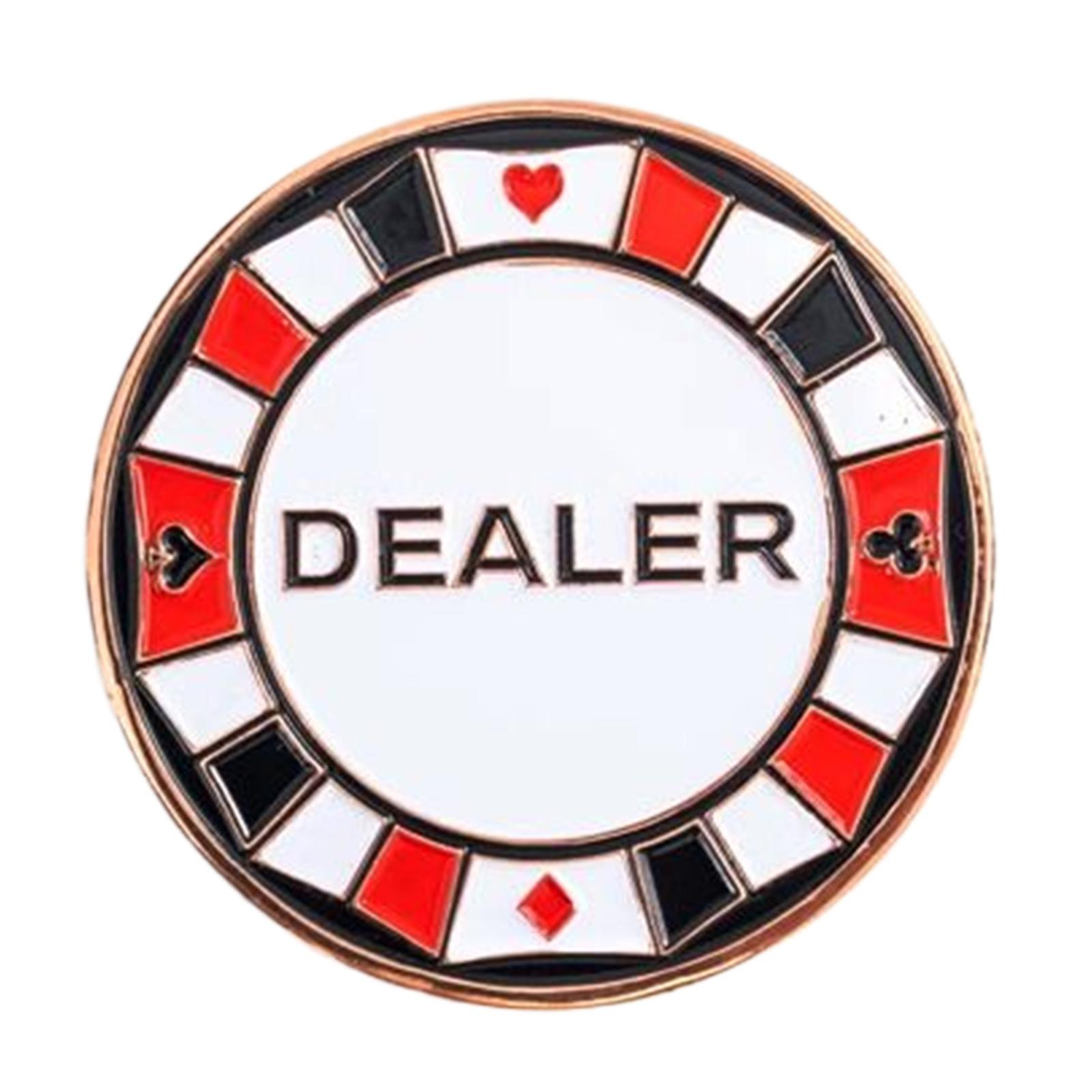Dealer Button, Small Blind, Big Blind, Poker Guard, Poker Gift Mens Poker Game Part, Coin Worth Collect Poker Chip Coin