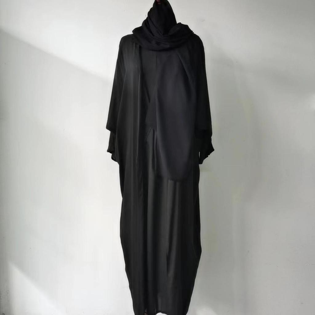 Elegant European & American Solid Color Cardigan Three-Piece Set for Middle East 