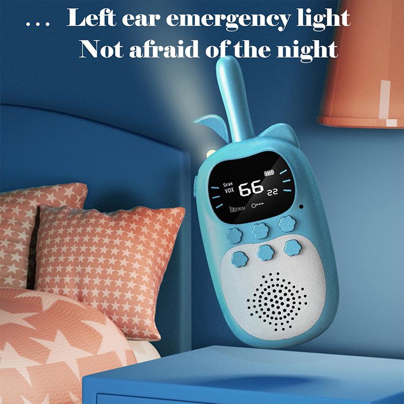Kids Walkie Talkie 2PCS Electronic Toys Children Spy Gadgets Baby Radio Phone 3km Range Christmas Birthday Gift for Boys Girls