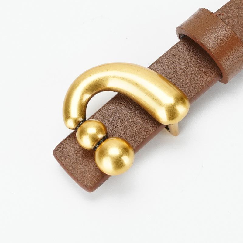 

Женский ремень костюм повседневное платье аксессуары воловья кожа креативная гладкая пряжка