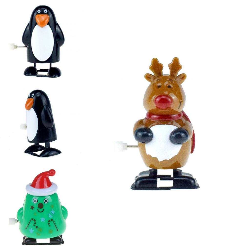 Exquisite Santa Clockwork Wind Up Toys For Kids Christmas Party Bag Stocking Fillers