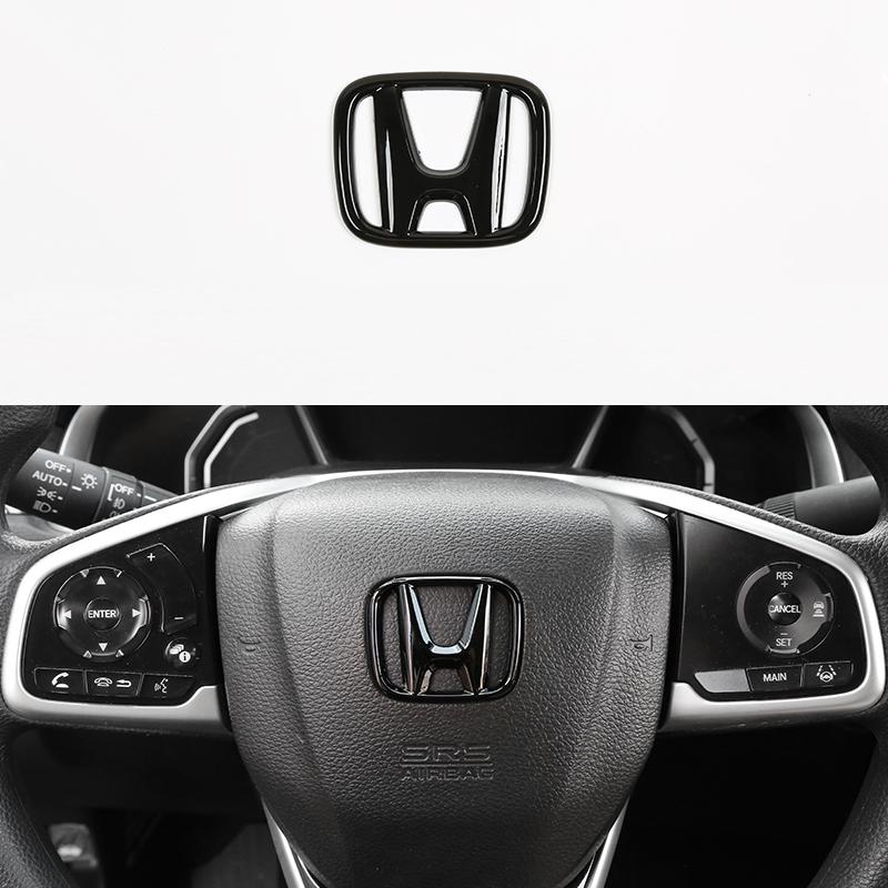 

ABS Auto Steering Wheel Trunk Emblem Front Grille Logo For Honda Civic 2019 2018 2017 2016 Car Styling Decoration Accessories