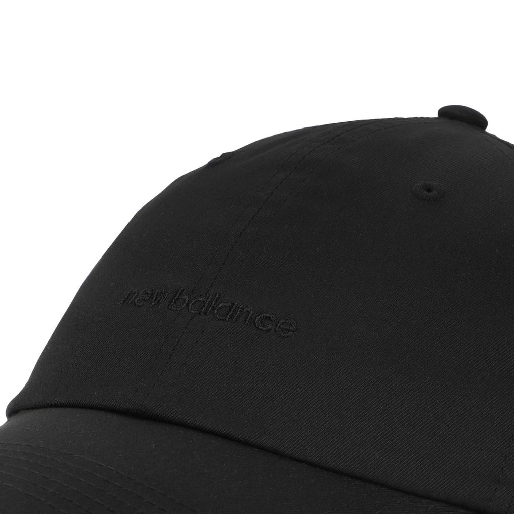 New Balance Women's 6 Panel Linear Logo Cap (LAH51010) Hat for Women, Black