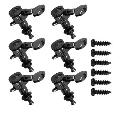 Guitar Locking Tuners Lock String Sealed Tuning Key Pegs Machine Heads Music Accessory XFNHBK(6Pcs