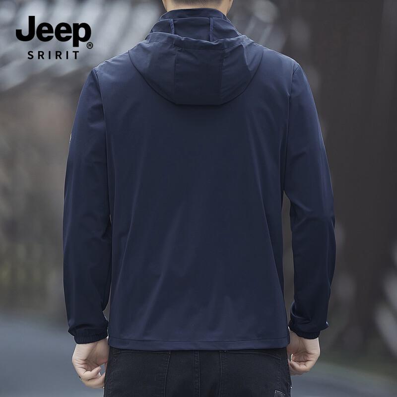 JEEP SPIRIT Men's Ice Silk Sun Protection Jacket ZH8188