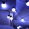Solar LED Outdoor Camping Lantern String Lights - G50 Round Bulbs, Decorative Tent & Canopy Lights