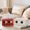Big Eyes Facial Tissue Dispenser Rectangle Shape Desktop Tissue Case  Living Room