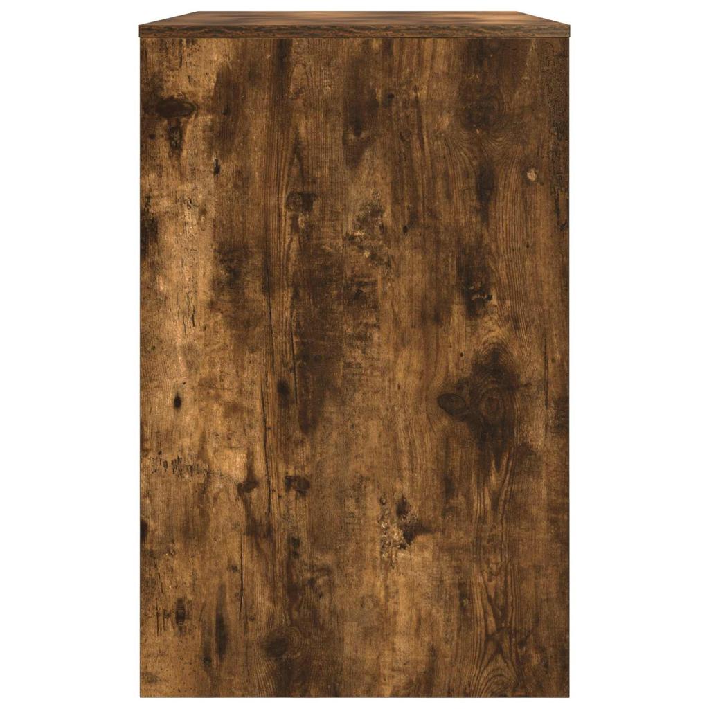 Desk with Drawer Smoked Oak Finish 100 x 50 x 78 cm