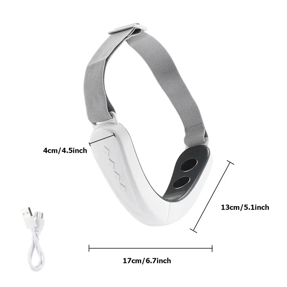 

V Face Facial Massager, Intelligent Beauty Household Facial Massager, V-shaped Facial Lifting Firming Belt, Double Chin Reducer білий