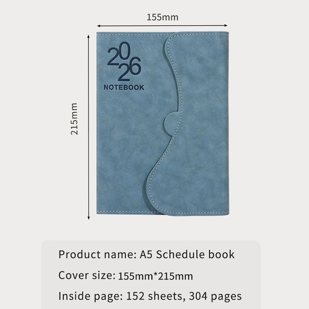 English Notebook Efficiency Manual Diary Weekly Planner 2026 Schedule Book School Office Supplies