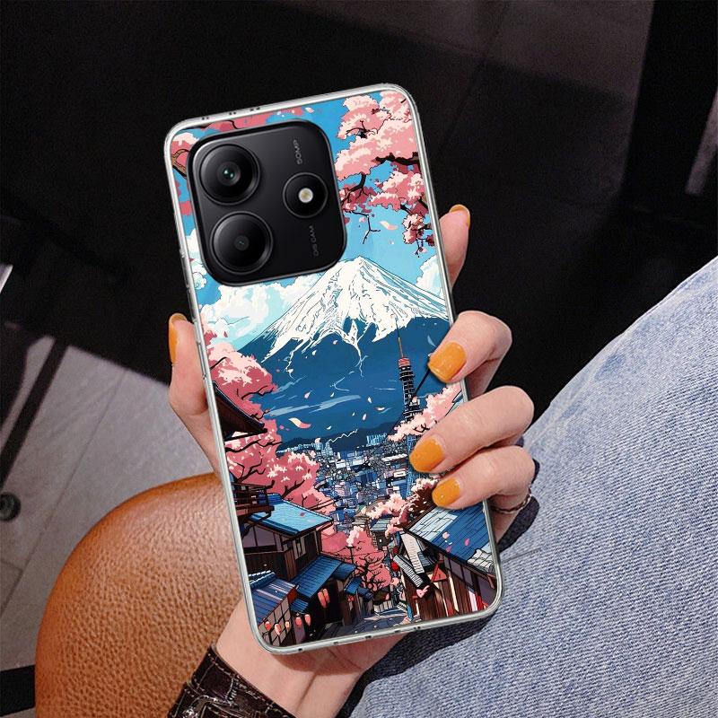 Japanese Cherry Mount Fuji Phnoe Case for Phnoe Case for Xiaomi Redmi Note 15 14 14S 13 Pro Plus 12 12S 11S 11E 10S 10 11T 5G Un