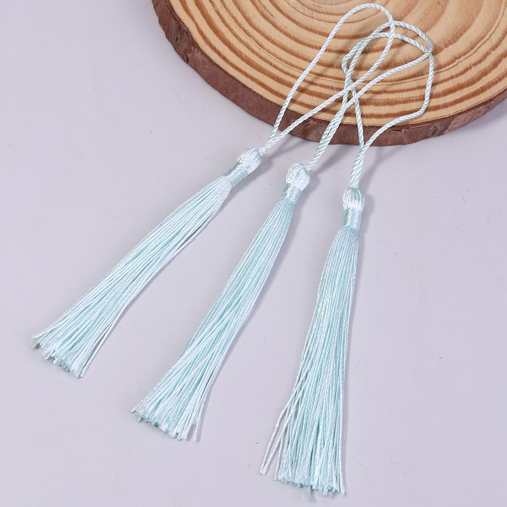 30-100pcs/lot Colorful Polyester Silk Tassel Fringe Cotton Tassels Trim For Sewing Curtains Accessories DIY Bookmark Decoration