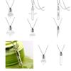 Praktische Glasbehälter Halskette Schmuck Modische Glasgefäß Halskette Halskette Schmuck zur Aufbewahrung von Blumen