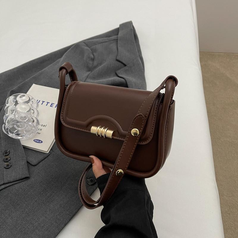 Stylish Korean Commuter Bag For Women 2023 Fall And Winter High-end Casual Single Shoulder Bag кофейный